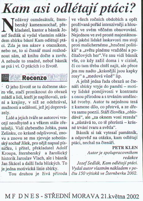 Divadlo Orfeus - Kam odlétají ptáci